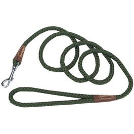 Dog Leash, Green Nylon Rope, 36-In.