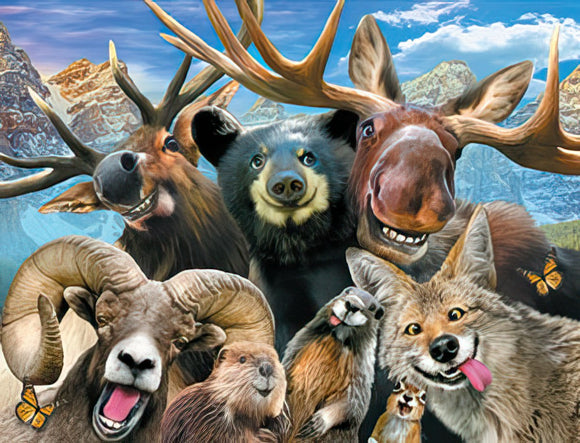 Leanin' Tree Animal Wildlife Selfie Note Card Set