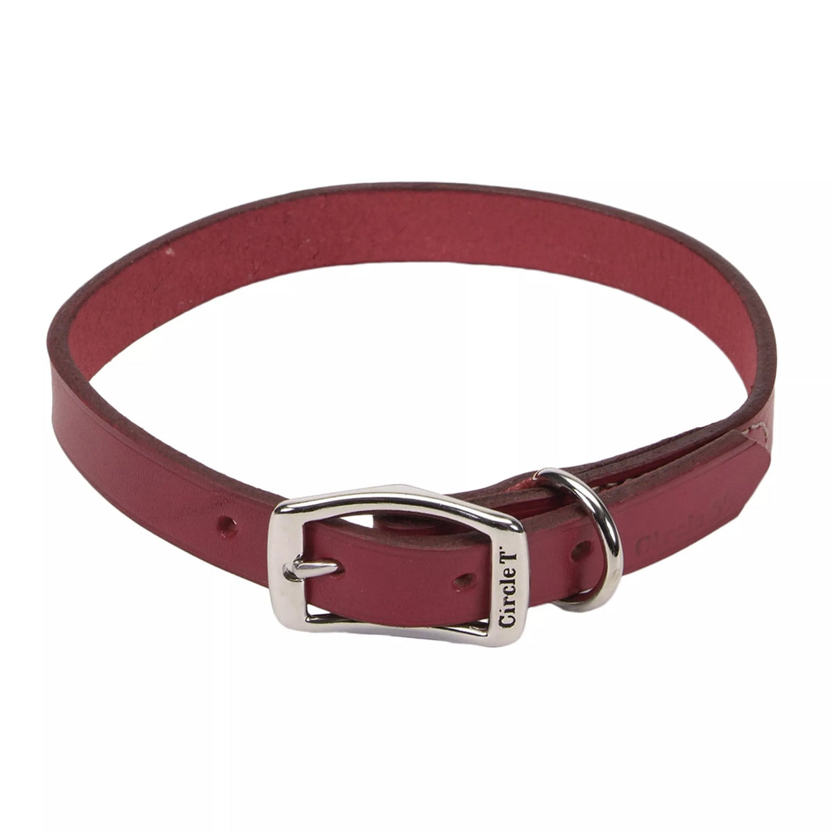 Coastal Pet Products Circle T Oak Tanned Leather Town Dog Collar 3 8 x 10