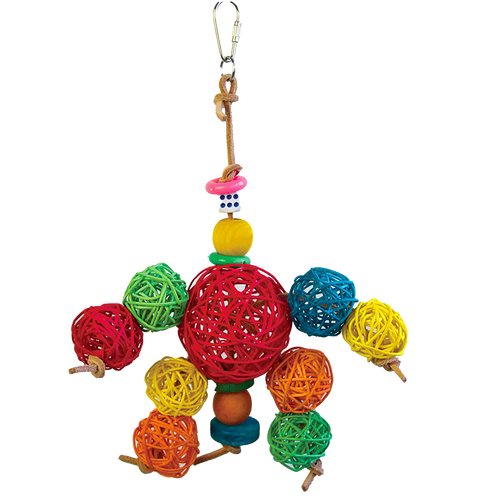 A & E Cages Happy Beaks Have A Ball Bird Toy (11.81 X 9.5 X 9.5)