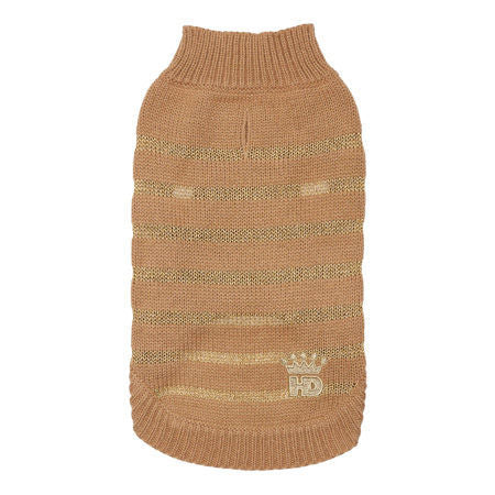 Hip Doggie Barkers Bowtique Metallic Stripe Sweater