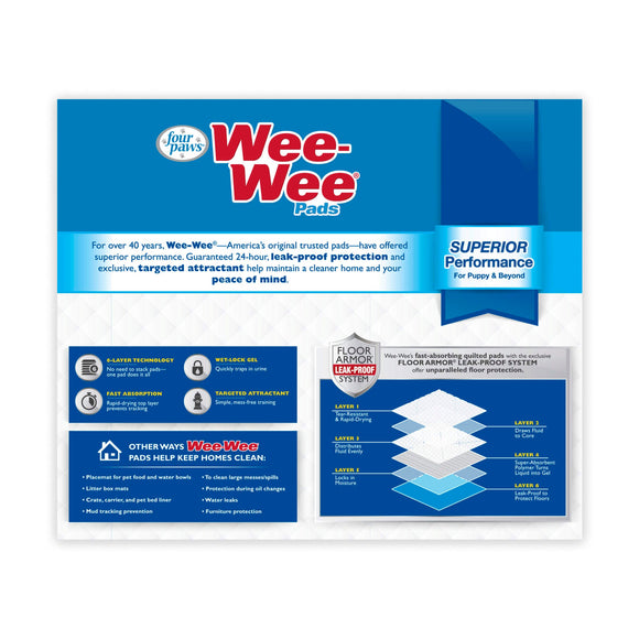 Wee-Wee® Superior Performance Dog Pee Pads (100 Pack)