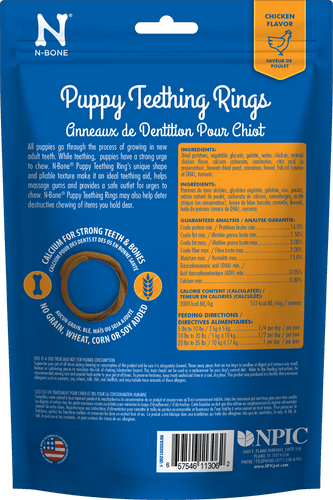 N-Bone® Puppy Teething Rings Grain-Free Chicken Flavor (6 Count)