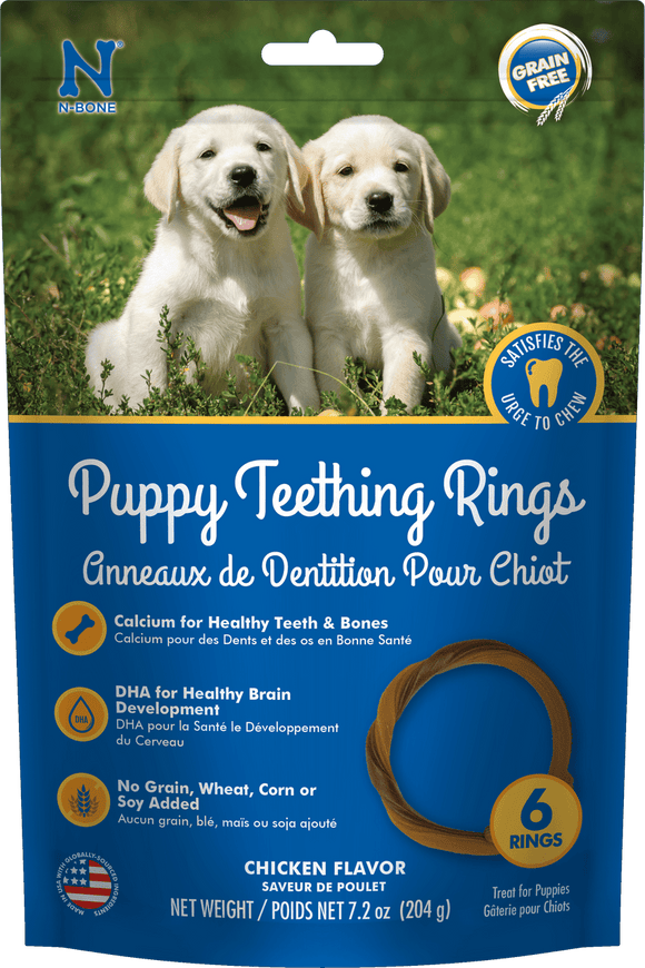 N-Bone® Puppy Teething Rings Grain-Free Chicken Flavor (6 Count)