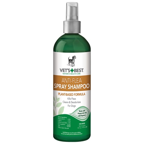 Vets Best Natural Anti-Flea Easy Spray Shampoo (16oz)