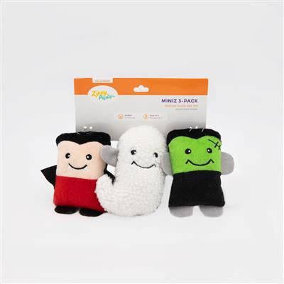 Zippy Paws Halloween Miniz Monsters 3 pack