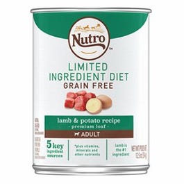 Dog Food, Limited Ingredient Diet Grain-Free Lamb & Potato, 12.5-oz.