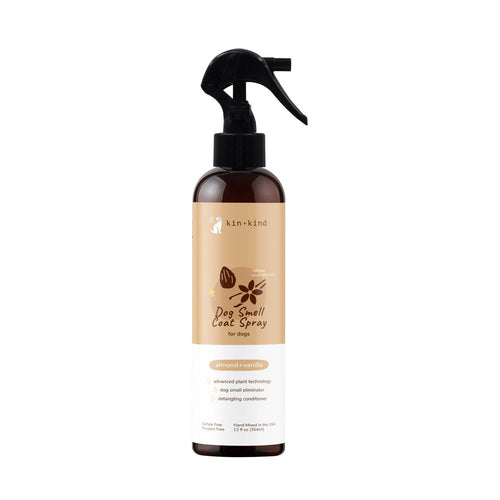 Kin + Kind Almond + Vanilla Coat Spray for Dog Smells