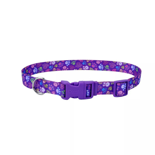 Coastal Pet Products Styles Adjustable Dog Collar Special Paws, 3/8 x 08-12 (3/8 x 08-12, Special Paws)