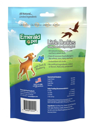 Emerald Pet Little Duckies Blueberry Dog Treats