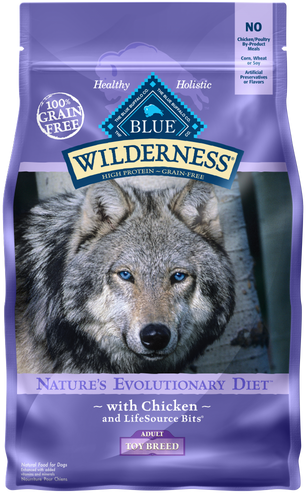 Blue Buffalo Wilderness Grain Free Chicken High Protein Recipe Toy Breed Adult Dry Dog Food