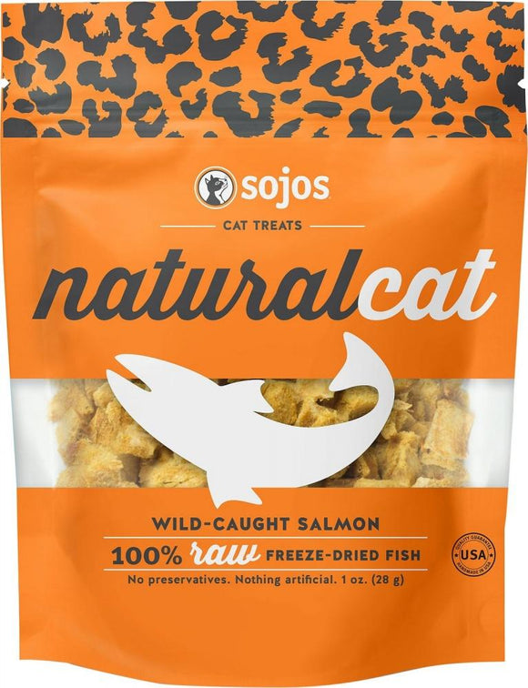 Sojos Natural Cat Wild Caught Salmon Freeze Dried Cat Treats