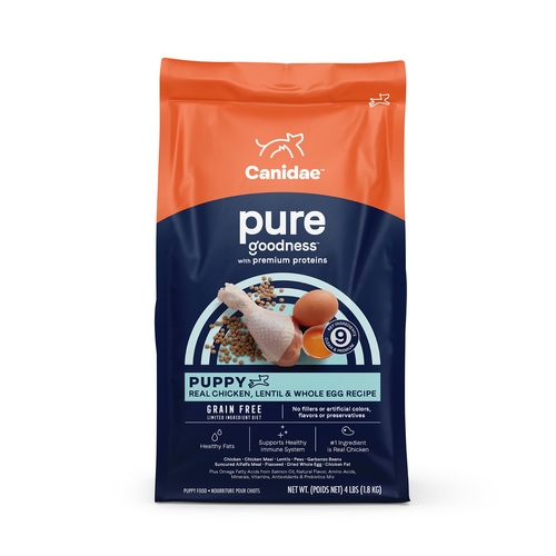 Canidae PURE Grain Free, Limited Ingredient Dry Puppy Food, Chicken, Lentil and Whole Egg (12-lb)