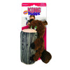KONG Huggz Hiderz Beaver Plush Dog Toy