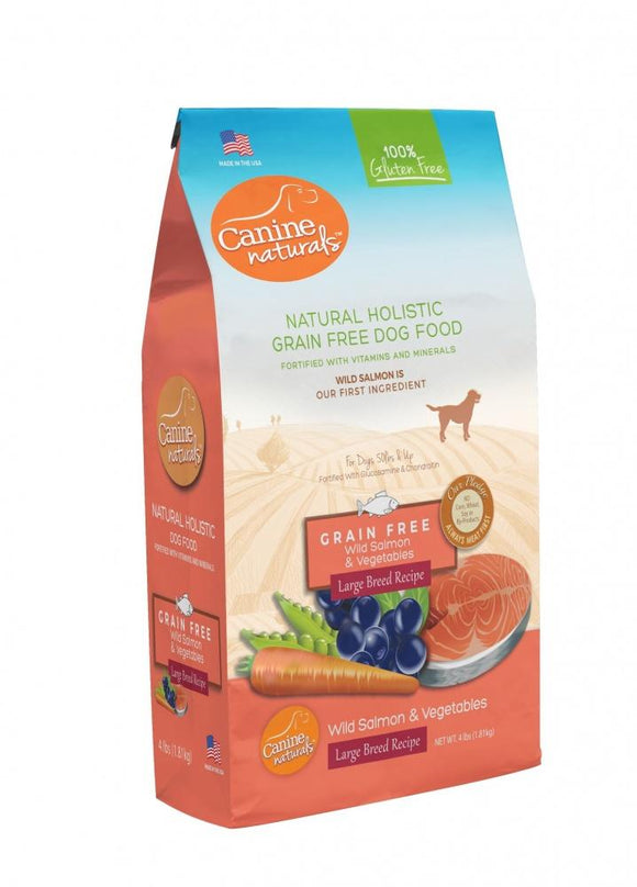 Canine Naturals Grain Free Salmon & Vegetables Recipe Large Breed All Life Stages Dry Dog Food
