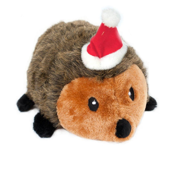 ZippyPaws Holiday Hedgehog Plush Dog Toy