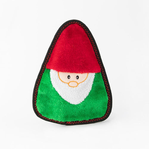 ZippyPaws Z-Stitch Holiday Gnome Plush Dog Toy