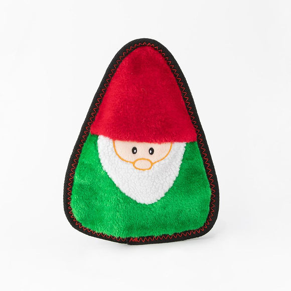 ZippyPaws Z-Stitch Holiday Gnome Plush Dog Toy