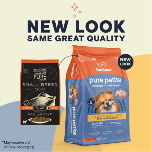 Canidae PURE Petite Grain Free, Limited Ingredient, Small Breed Dry Dog Food, Chicken (4-lb)