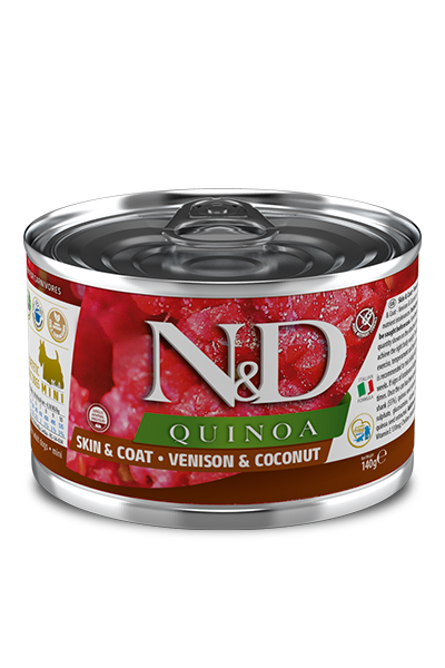 Farmina N&D Quinoa Skin & Coat Venison & Coconut Recipe Wet Dog Food Mini (4.9 Oz.)