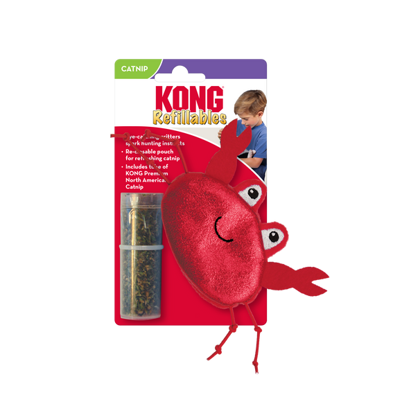 Kong Refillables Catnip Crab Cat Toy (One Size)