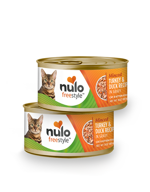 Nulo FreeStyle Minced Turkey & Duck Recipe in Gravy Cat & Kitten Food (3-oz, single)