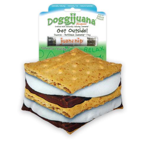 Doggijuana Get Outside Refillable S'mores Dog Toy