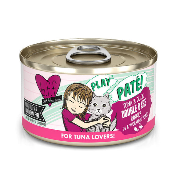 Weruva BFF PLAY Paté Tuna & Duck Double Dare Dinner in a Hydrating Purée Cat Food