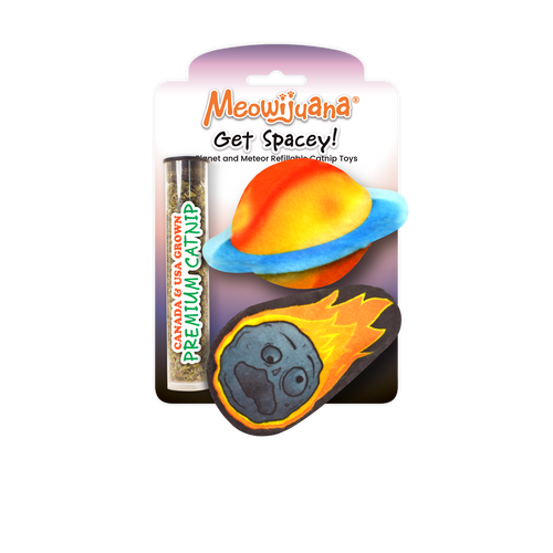 Meowijuana Get Spacey! Planet & Meteor