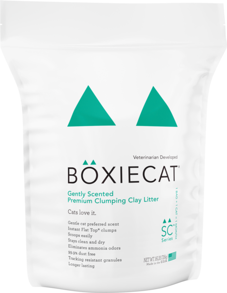 Boxiecat Gently Scented Premium Clumping Clay Cat Litter (16-lb)