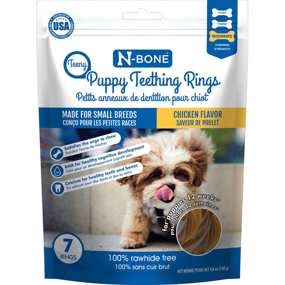 N-Bone® Teeny Puppy Teething Rings Chicken (7 Count)