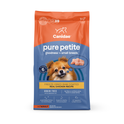 Canidae PURE Petite Grain Free, Limited Ingredient, Small Breed Dry Dog Food, Chicken (4-lb)