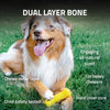 Playology Dual Layer Bone Dog Toy (Chicken Scent, Small)