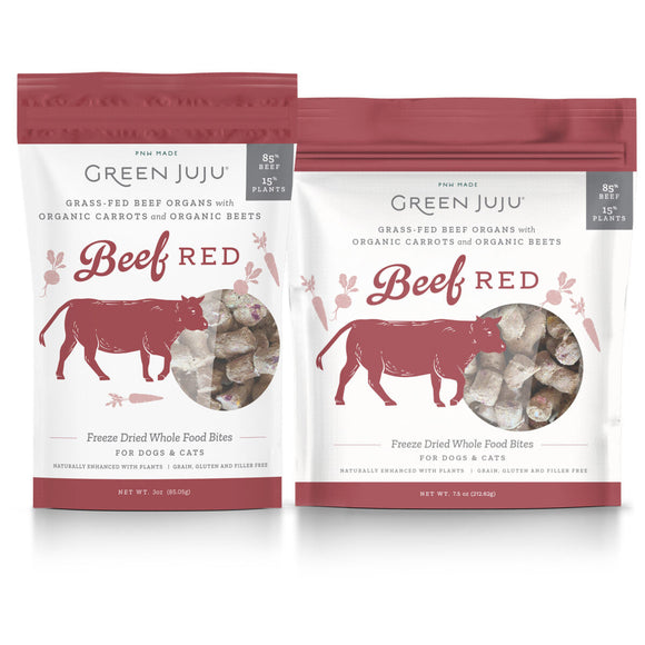 Green Juju Beef Red Freeze Dried Whole Food Bites