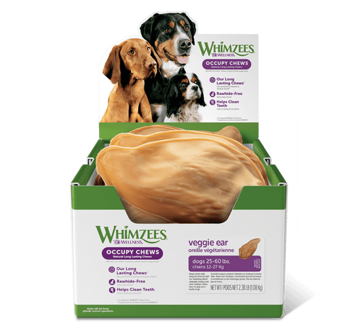 Whimzees Veggie Ear Display Dog Treats