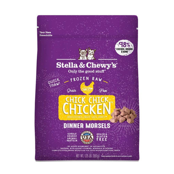 Stella & Chewy's Chick Chick Chicken Frozen Raw Dinner Morsels Cat Food (3-lb)