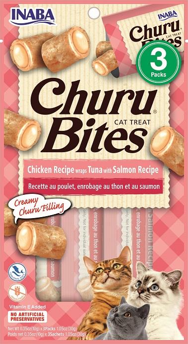 Inaba Churu Bites Tuna with Salmon Cat Treats (3 Packs)