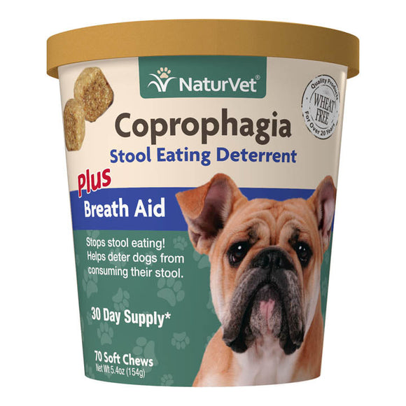NaturVet Coprophagia Stool Eating Deterrent Soft Chews (70 Count)