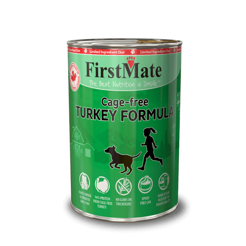 FirstMate Pet Foods Limited Ingredient Cage Free Turkey Formula for Dogs (12-oz, 12 Pack)