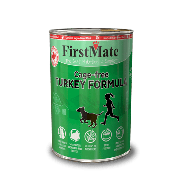 FirstMate Pet Foods Limited Ingredient Cage Free Turkey Formula for Dogs (12-oz, 12 Pack)