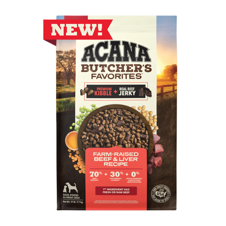 ACANA Butcher's Favorites Farm-Raised Beef & Liver Recipe Dry Dog Food (4 Lb)