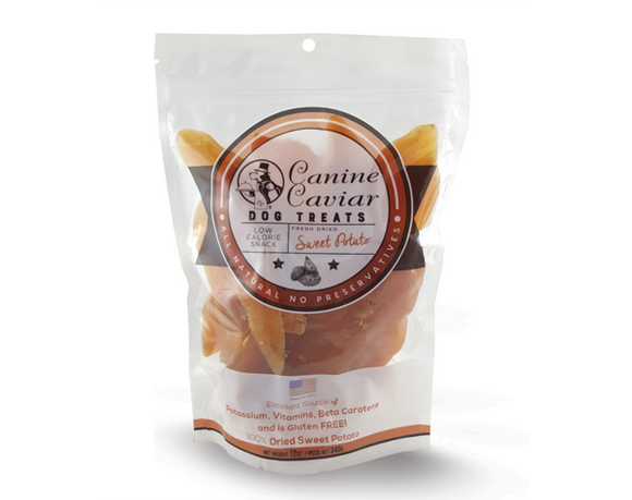 Canine Caviar Dried Sweet Potato Dog Treats (6 oz)