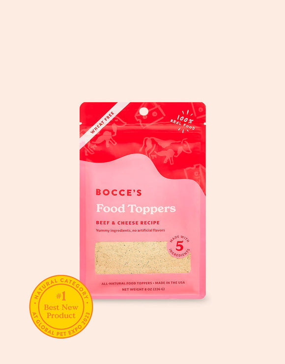 Bocce's Bakery Beef & Cheese Food Topper (8 oz)