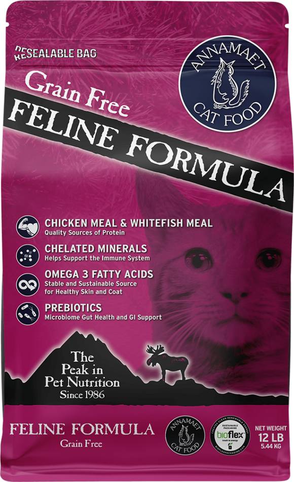 Annamaet Grain Free Feline Formula (4 Lb)