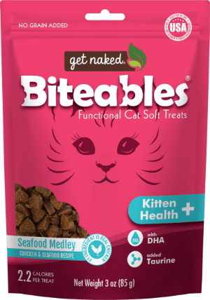 Get Naked® Biteables® Kitten Health+ Functional Soft Treats Seafood Medley (3 Oz.)