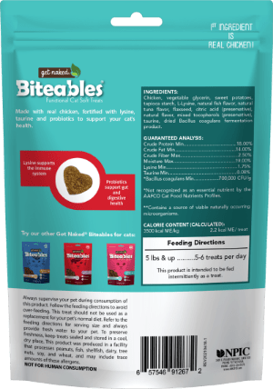 Get Naked® Biteables® Essential Health Functional Cat Soft Treats Land & Sea Flavor (3 oz)