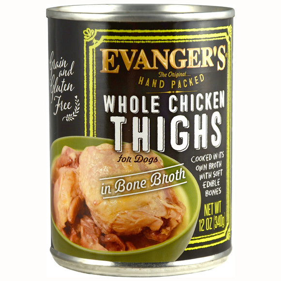 Evanger's Whole Chicken Thighs (12 oz)