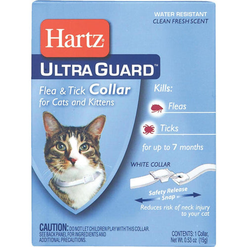 Hartz Ultra Guard Water Resistant Flea & Tick Collar For Cats & Kittens