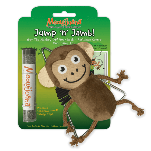 Meowijuana Jump 'n' Jamb Monkey Cat Toy