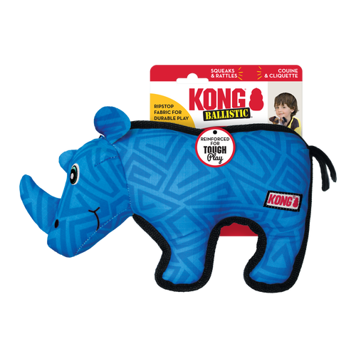 KONG Ballistic Rhino Dog Toy